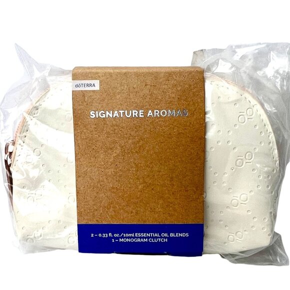 NEW doTERRA Monogram Clutch + 2 Signature Scents Radiant & Dream Touch Rollers - Picture 7 of 13